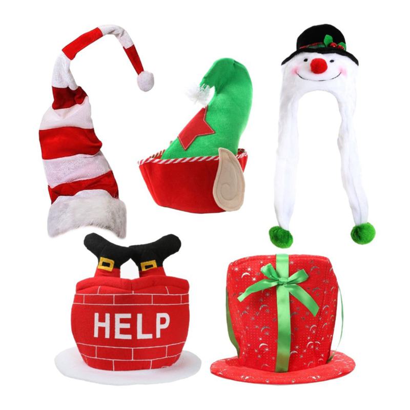 5 Pack Novelty Christmas Hat Set from Debenhams
