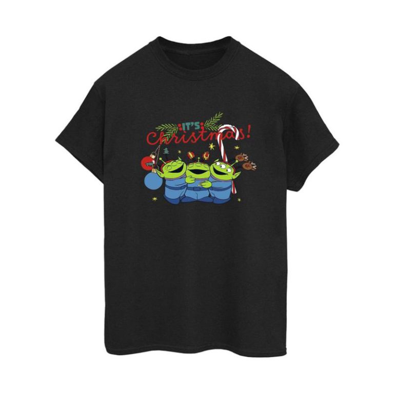 Aliens Cotton Boyfriend Christmas T-Shirt from Debenhams