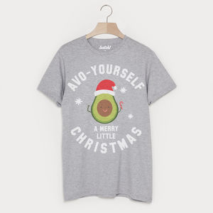 Avo Yourself A Merry Christmas Men's Avocado T Shirt from Not On The High Street