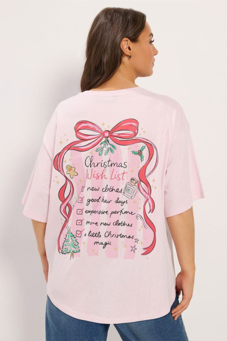 'Christmas Wishlist' Novelty Relaxed T-Shirt from Debenhams