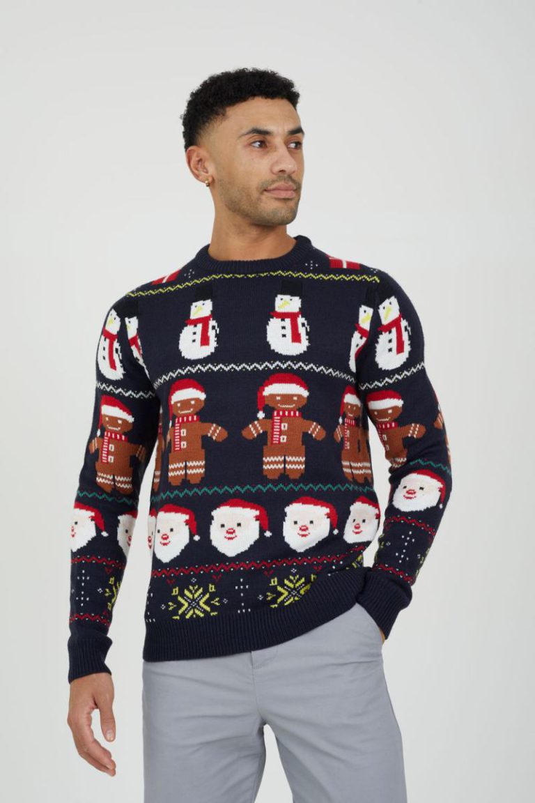 Crew Neck Novelty Fairisle Christmas Jumper from Boohoo