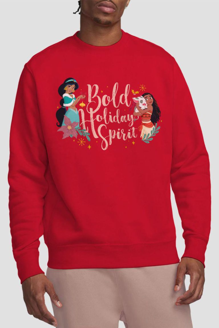 Disney Princess Christmas Bold Holiday Spirit Jasmine, Sweatshirt Red from Debenhams