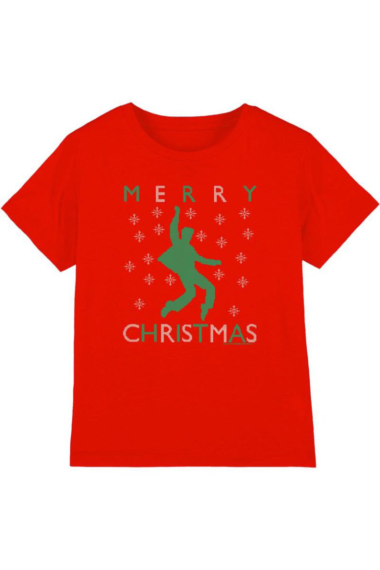 Elvis Dancing Ugly Christmas Kids T-Shirt, Red from Debenhams