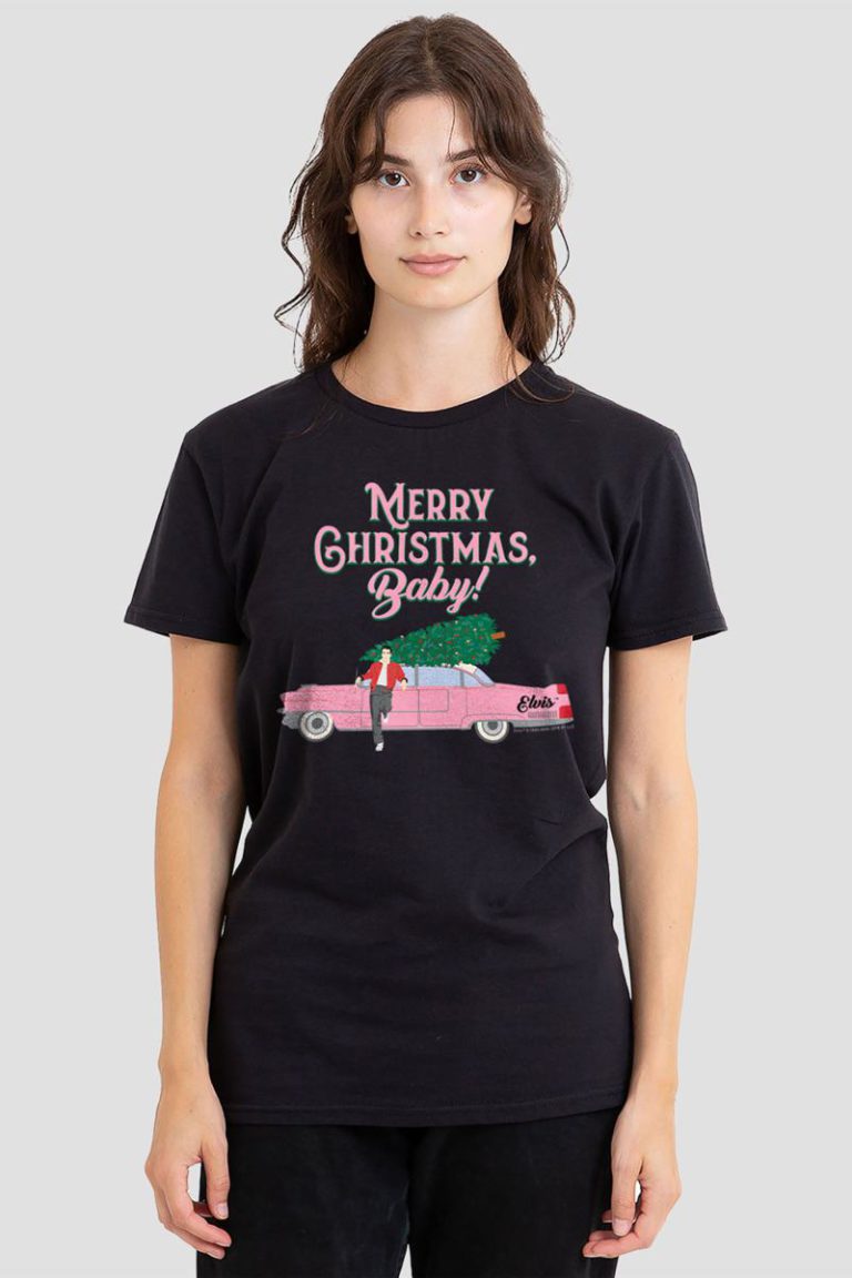 Elvis Merry Christmas Baby T Shirt, Black from Debenhams