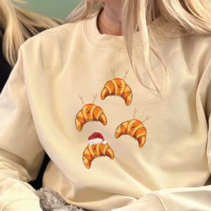 Emotional Christmas Croissants Christmas Jumper from Not On The High Street