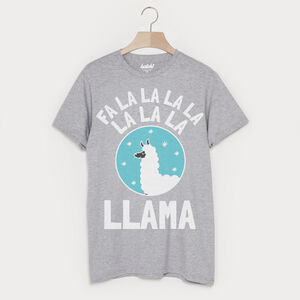 Fa La La Llama Men's Festive Christmas T Shirt from Not On The High Street
