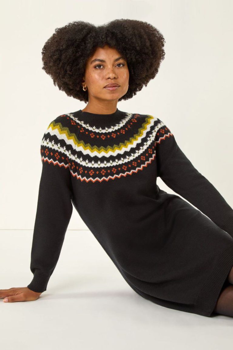 Fairisle Knit Jumper Dress Christmas jumper from Debenhams