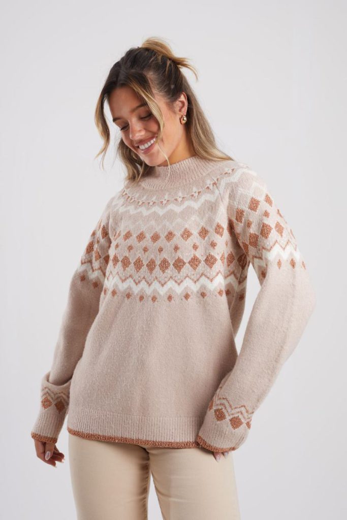 Fairisle Turtleneck Jumper Christmas jumper from Boohoo