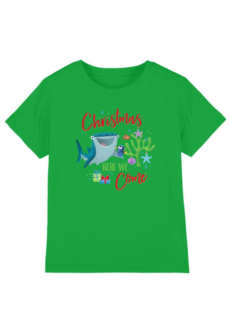 Finding Nemo Christmas Here We Come With Dory And Destiny Kids T-Shirt Dark Green from Debenhams