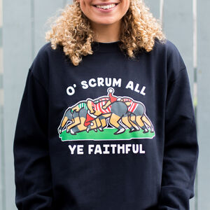 Funny Rugby Unisex Christmas Jumper from Not On The High Street