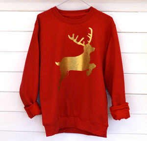 Glitter Reindeer Christmas Jumper from Not On The High Street