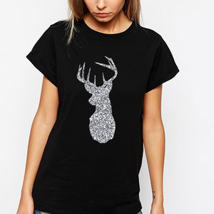 Glitter Reindeer Christmas T Shirt from Not On The High Street