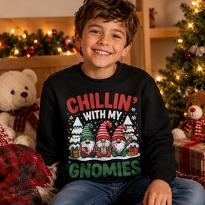 Kids Chillin’ With My Gnomies Christmas Jumper from Not On The High Street