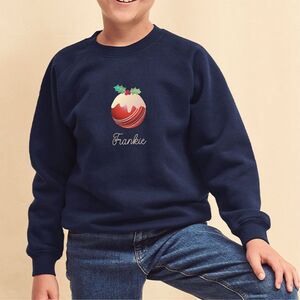 Kids Cricket Christmas Pudding Jumper from Not On The High Street
