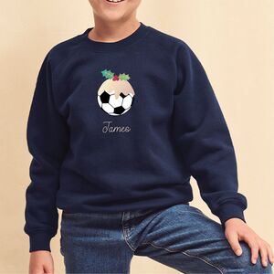 Kids Football Christmas Pudding Jumper from Not On The High Street