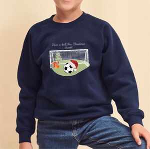 Kids Personalised Football Christmas Jumper from Not On The High Street
