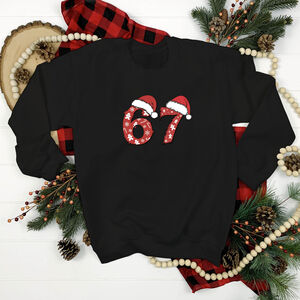 Kids Six Seven Meme Christmas Jumper from Not On The High Street