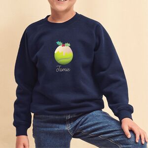 Kids Tennis Christmas Pudding Jumper from Not On The High Street