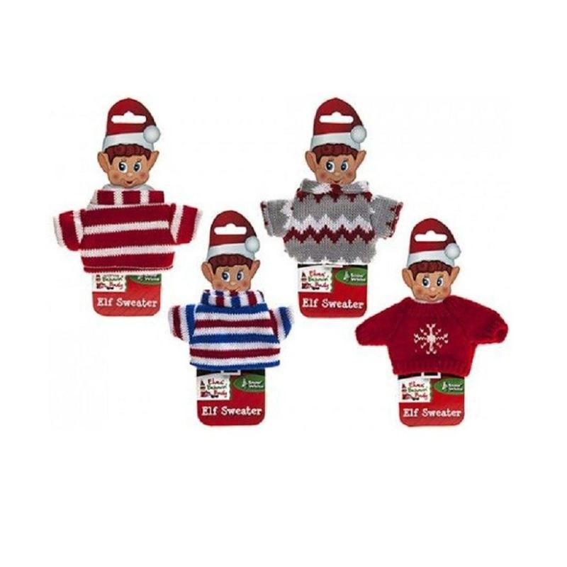 Knitted Sweater For Your Christmas Elf Fits Standard size 12" VIP Elf from Debenhams