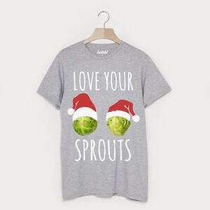 Love Your Sprouts Mens Christmas T Shirt from Not On The High Street