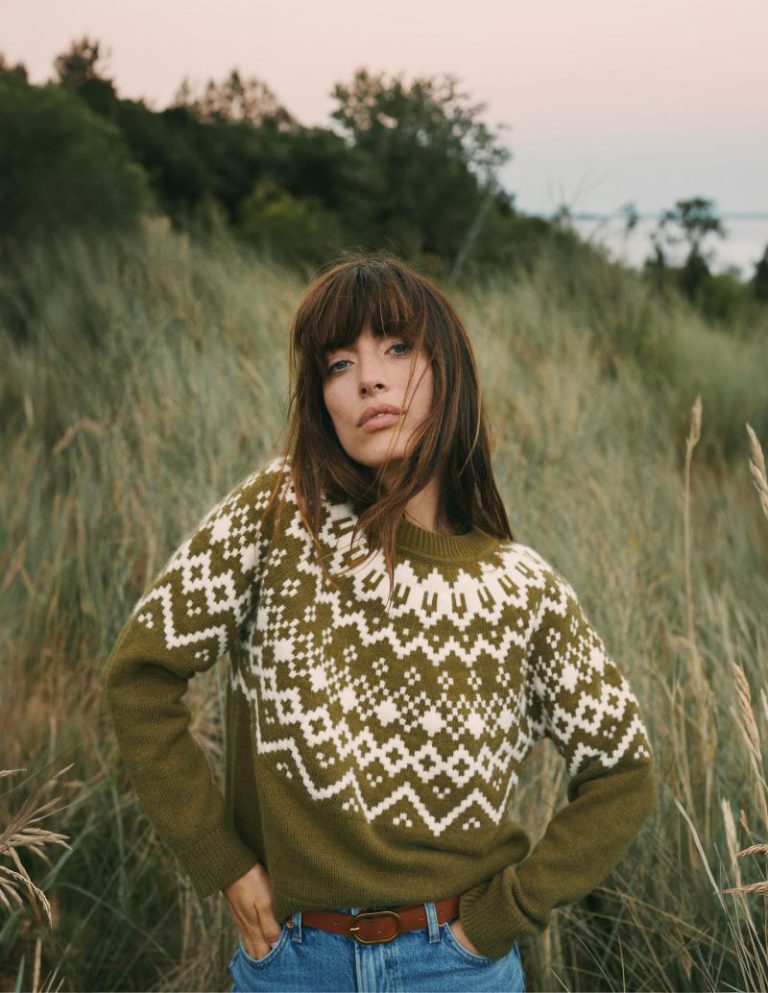 Mae Fair Isle Knitted Jumper in Cross Country Christmas jumper from Boden