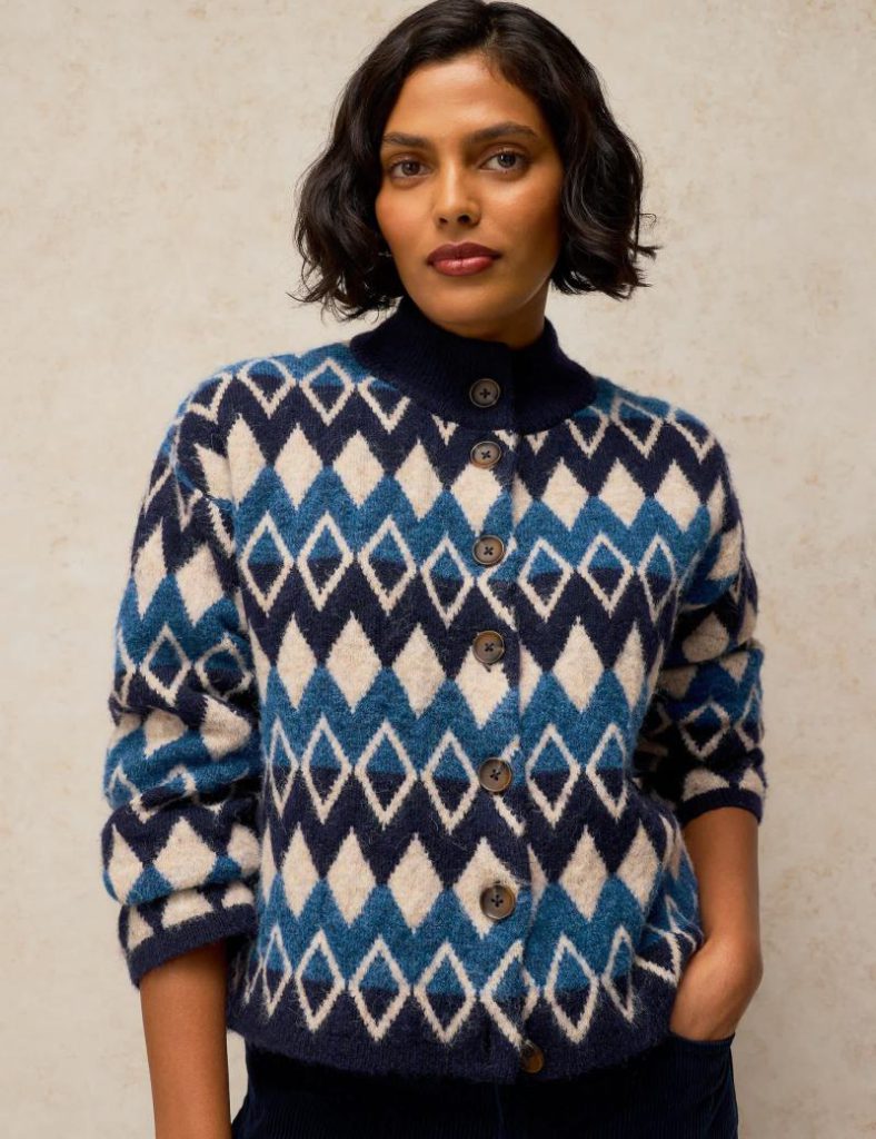 Margot Fair Isle Collared Cardigan Christmas jumper from Marks & Spencer