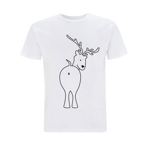 Mens Christmas Novelty Reindeer Bum Tshirt from Not On The High Street