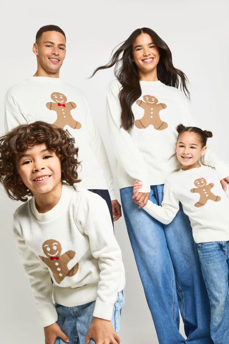 Mens Matching Family Gingerbread Man Christmas Jumper from Boohoo