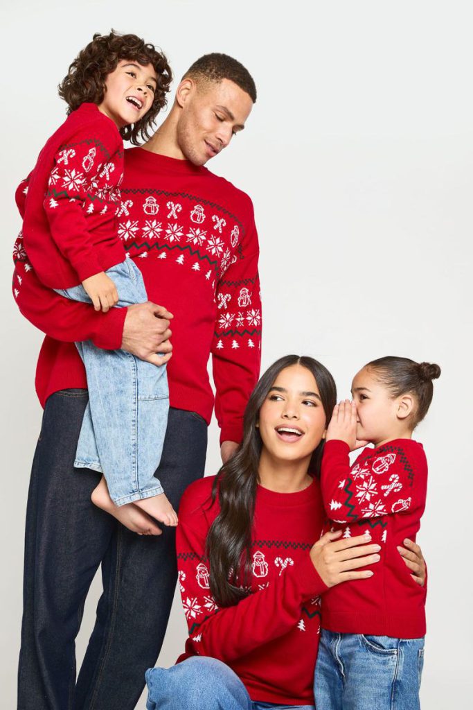 Mens Matching Family Snowman All Over Fairisle Christmas Jumper from Debenhams