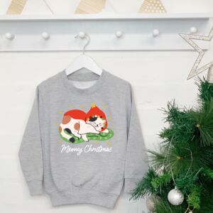 Meowy Cat Kids Christmas Jumper from Not On The High Street