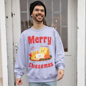 Merry Cheesemas Men's Christmas Jumper from Not On The High Street