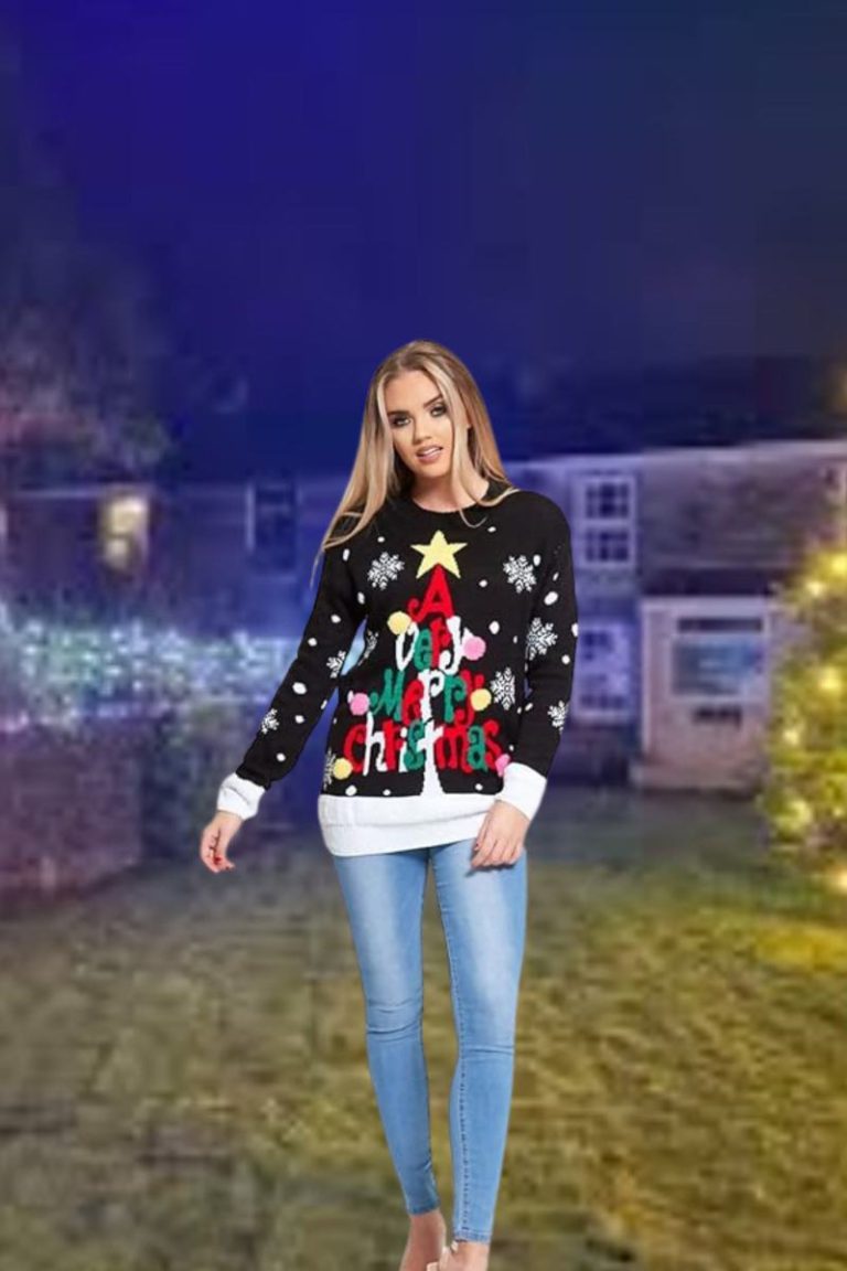 Merry Christmas Reindeer Knitted Jumper from Debenhams