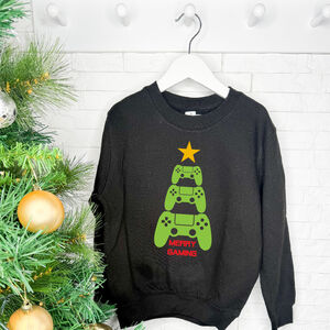 Merry Gaming Kid's Christmas Jumper For Gamer from Not On The High Street