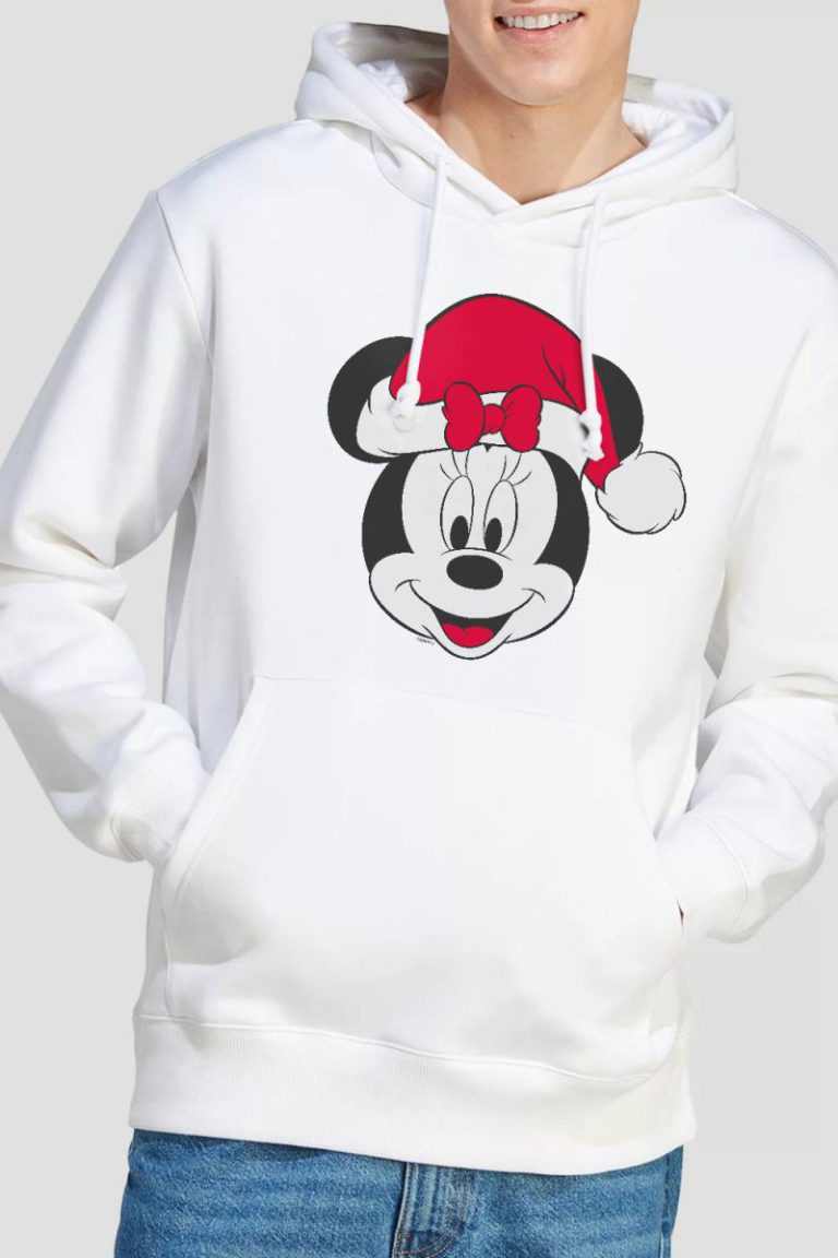 Minnie Mouse Christmas Hat Hoodie White from Debenhams