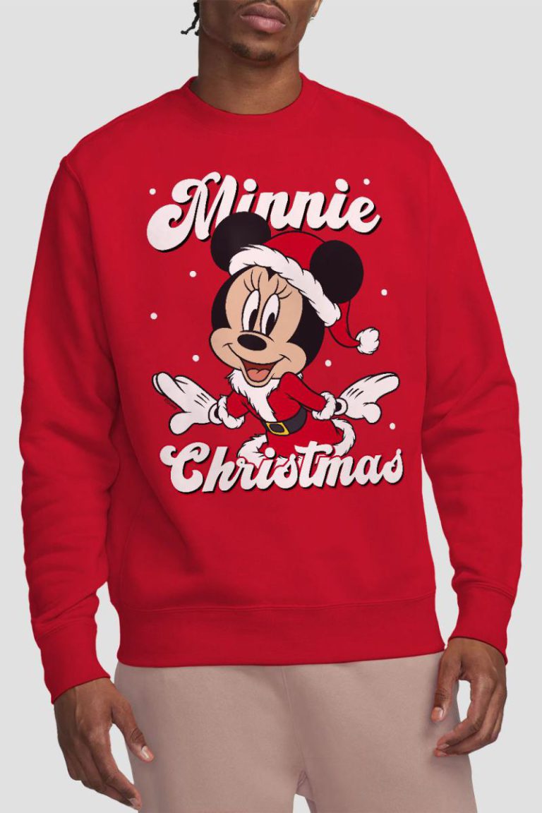 Minnie Mouse Santa For Christmas Sweatshirt Red from Debenhams