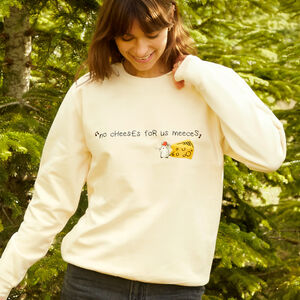 No Cheeses For Us Meeces Christmas Sweatshirt from Not On The High Street