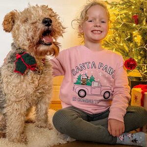 Personalised Children's Santa Paws Christmas Jumper from Not On The High Street