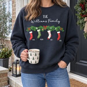 Personalised Family Name Christmas Sweatshirt from Not On The High Street
