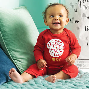 Personalised First Christmas Eve Romper from Not On The High Street