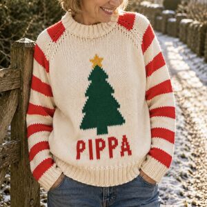 Personalised Hand Knitted Christmas Jumper from Not On The High Street
