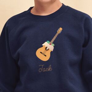 Personalised Kids Guitar Christmas Jumper from Not On The High Street