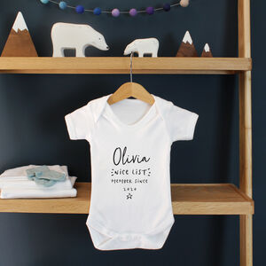 Personalised 'Nice List' Christmas Babygrow Or T Shirt from Not On The High Street