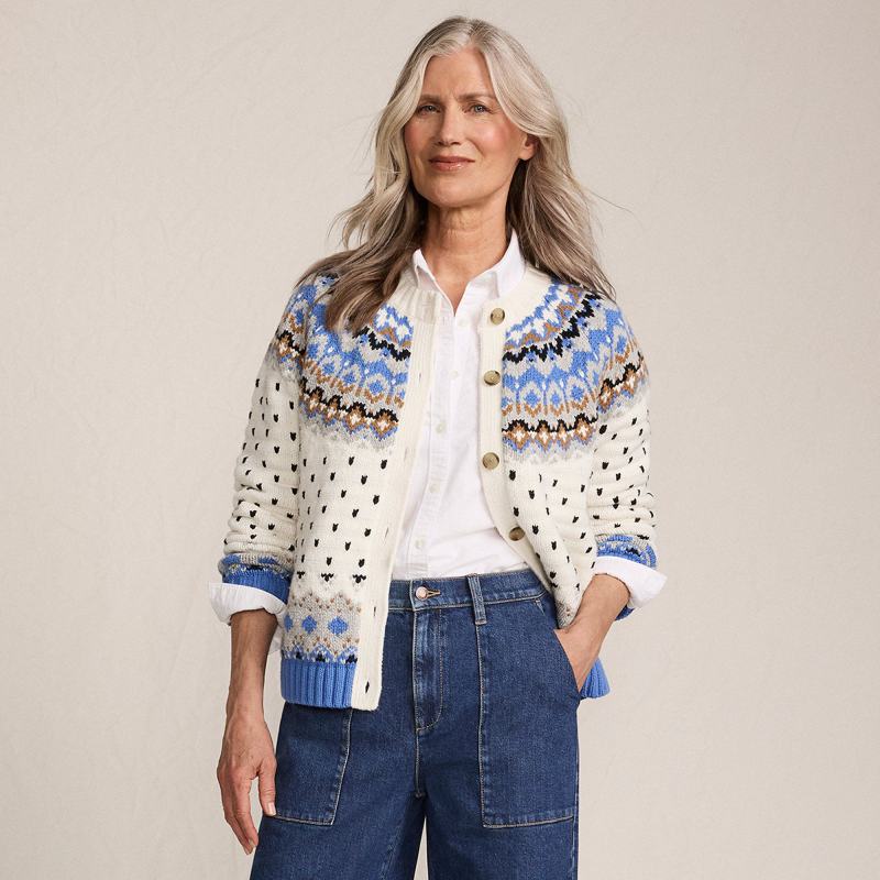 Petite Lofty Fair Isle Cardigan Christmas jumper from Debenhams