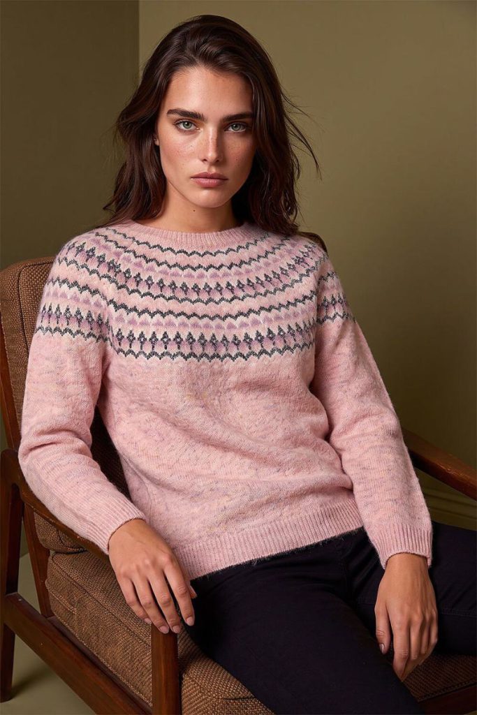 Petite Metallic Fairisle Jumper Christmas jumper from Debenhams