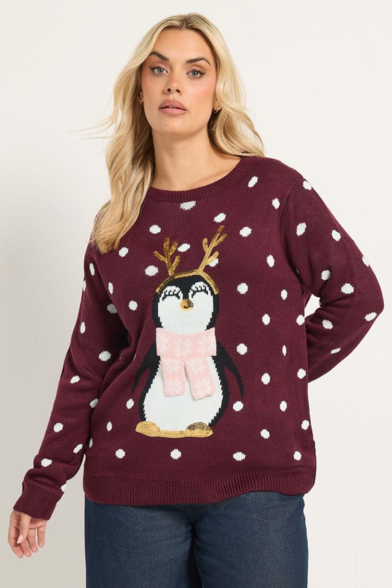 Polka Dot Penguin Novelty Jumper Christmas jumper from Debenhams