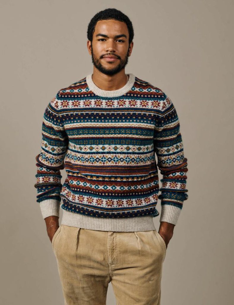 Pure Wool Fair Isle Crew Neck Jumper Christmas jumper from Marks & Spencer