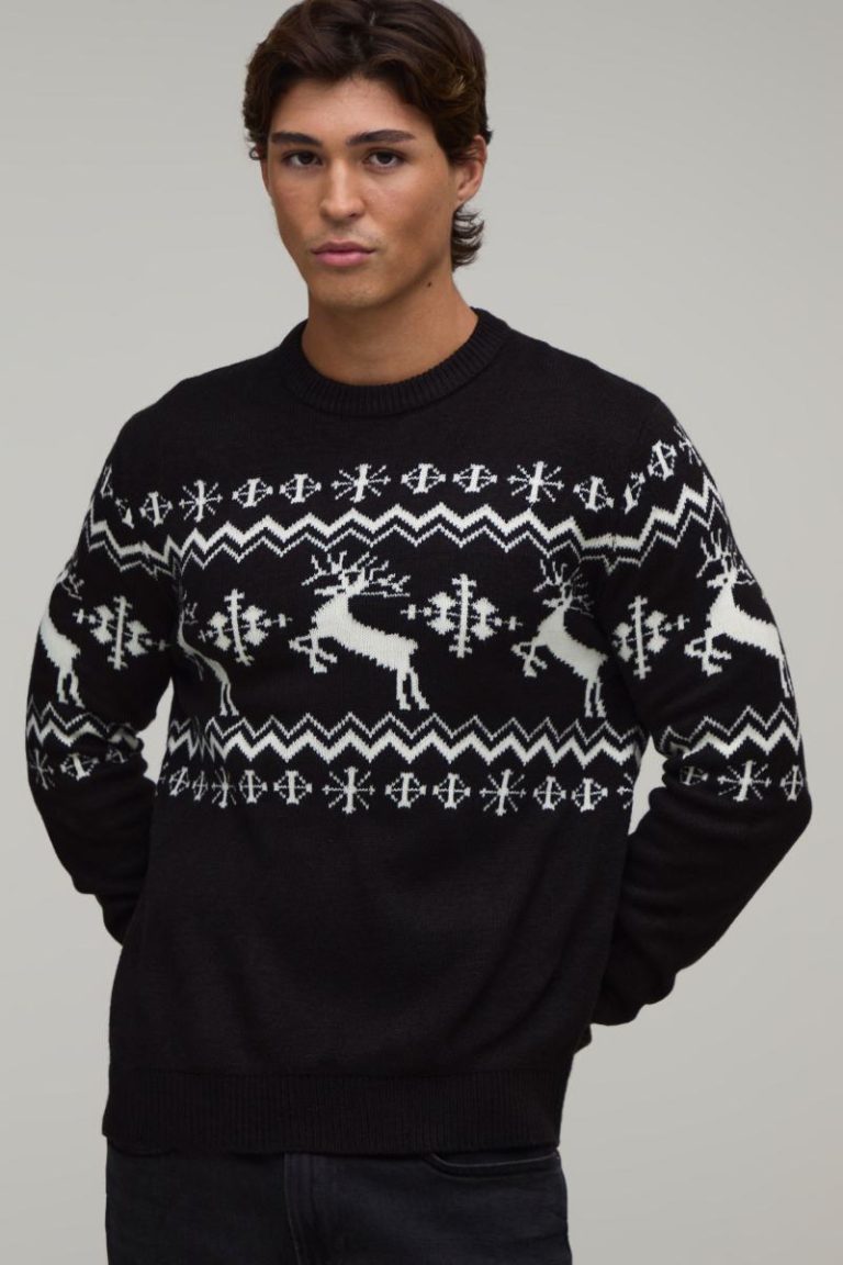 Regular Reindeer Fair Isle Christmas Jumper from Debenhams
