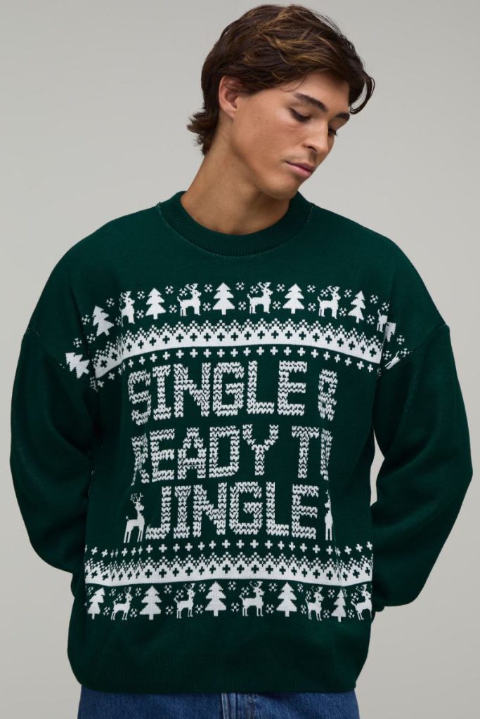 Relaxed Fit Novelty Single Knitted Christmas Jumper from Debenhams