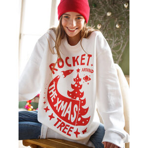 Rocket Around The Christmas Tree Women's Jumper from Not On The High Street