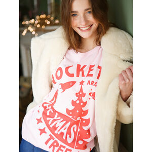 Rocket Around The Christmas Tree Women's T Shirt from Not On The High Street